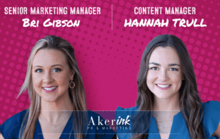 Senior Marketing Manager Bri Gibson and Content Manager Hannah Trull
