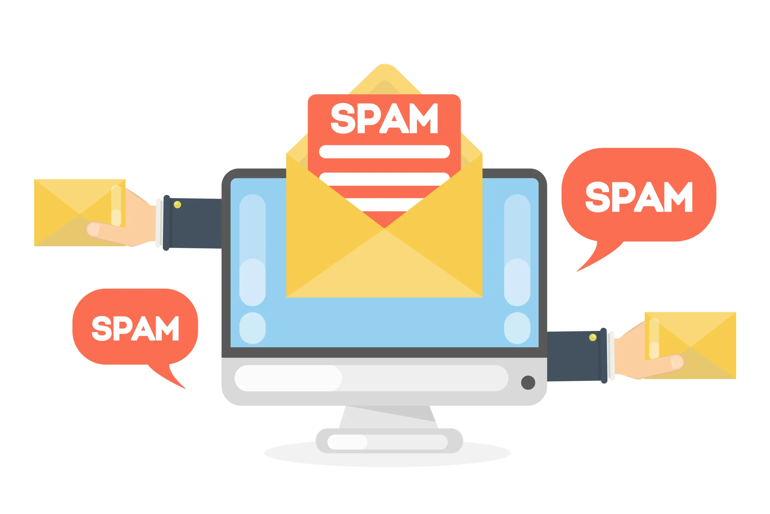 spam concept illustration.